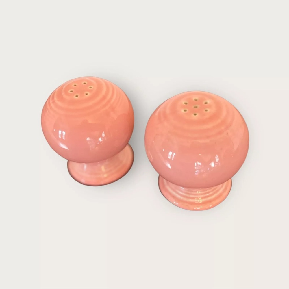 Vintage Fiesta Rosy Pink Salt & Pepper Shakers